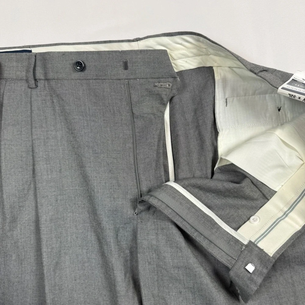 Saddlebred Martin Classic Suit Separates Pleated Pants Grey 44W x 32L NWT